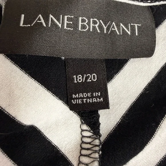 Lane Bryant black and white stripe maxi  dress size 18/20 - Picture 9 of 9